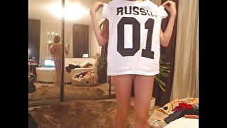 Hot College Teen- Awesome cutie Stripping P1 HD