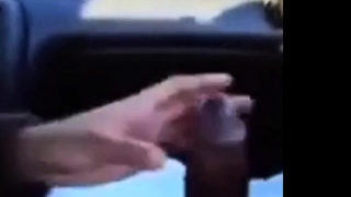 BBC gets a handjob in the car