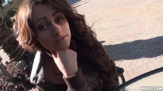 Racy dusky young slut Adalisa in outdoor