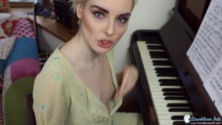 Piano Teacher Perving Down Innocent Babes Top At Her Tits While She Plays