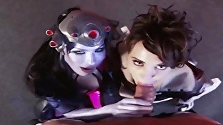 Overwatch Double Blowjob Widowmaker Tracer