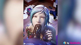 Chloe sucks BBC (ASMR, no voice) life is strange