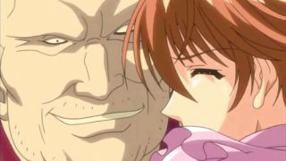 Anime teacher rubbing a dick