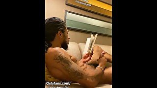 Amateur Hot American Famous Guy Stroking & Reading A Book *ORGASM*