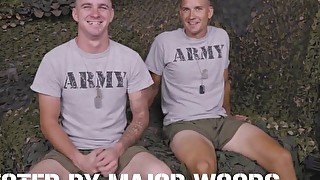 Horny Soldier Ryan Jordan Drills Raw Brandon Anderson