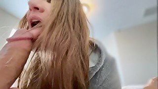 Surprise cum swallowing