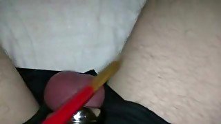 Amazing amateur BDSM, Ballbusting porn clip