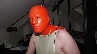 Heavy Bondage Face Mask made of heavy rubber