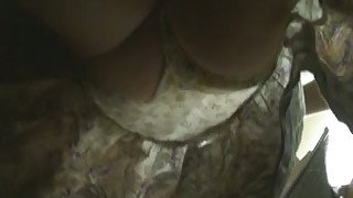 Hot chick in summer dress was so hot so I made this great upskirt video