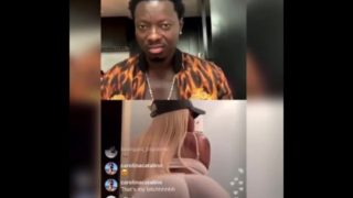 Michael blackson twerk thursday ig live. (IG @sexybarbie2205)