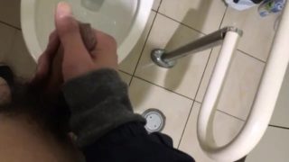 家まで我慢出来なくてトイレでヤッちゃいました