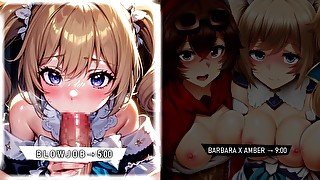 [Hentai JOI] Cocktail Beta ! (Barbara) [JOI Genshin Impact] [Multiple Endings] [CEI]