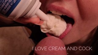 Did a Blowjob to get cream