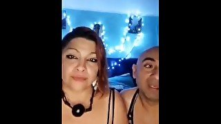 Haciendo cam4 y teniendo sexo en vivo,final creampie