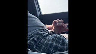 Masturbating in a mall parking lot