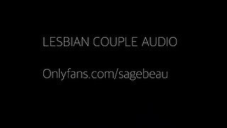 Lesbian couple dirty talk moaning, kissing, fingering