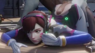 Dva getting fucked by Genji Overwatch Doggystyle