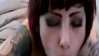 Tattooed punk POV blowjob