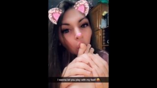 Snapchat Lilith Playing with Her Toes