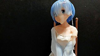 リゼロ　Re:ZERO　部屋着のレムに精液ぶっかけ