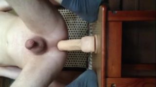 LanaTuls - Dildo rider. Jumping on a big dildo (part 4)