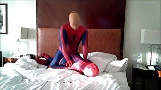 spiderman humped by stocking faced spiderman