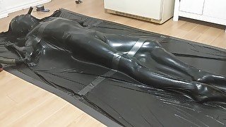 Self Bondage Homemade Vacbed