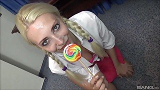 Fucking at home with anal loving blonde stranger Edgen in POV