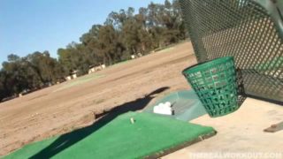 Golf practice with pornstar gets rough