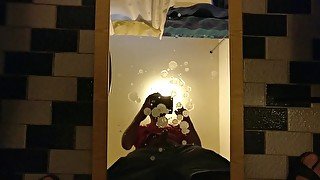 Cumshot on mirror