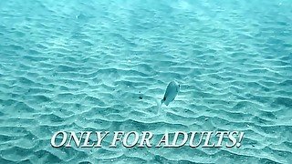 Lesbian babes in the pool and redhead on Tenerife