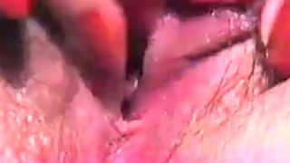 girls wet pussy and cum play