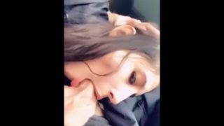 HORNY GF SLOPPY BLOWJOB ON PUBLIC ON SNAPCHAT