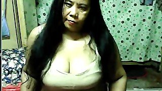 fat asian on webcam show boobs