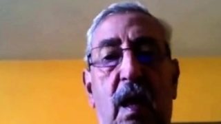 grandpa stroke on webcam