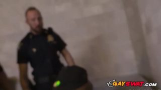 Hunky officers give this criminal an arrest he wont forget