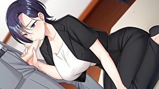 Rin to Shita Tsuma wa GAME  blowjob for the boss in the office