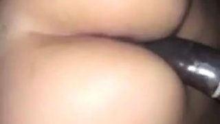 Stacked teen with a magnificent ass fucks a big black cock