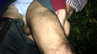 Mature married fucks me in the field maduro  casado me folla