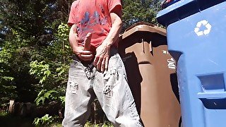 Outdoor wank in front of the street at the sight of everyone #2