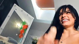 BongaCams fit brunette cannot stop fucking all of her holes!