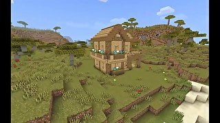 How to build a Big Wooden survival house in Minecraft