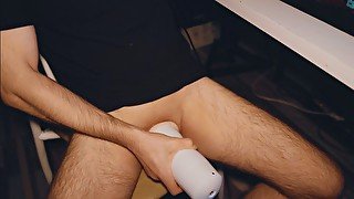 I jerk off with an electronic masturbator and think about your wife. Loud orgasm from Noel Dero