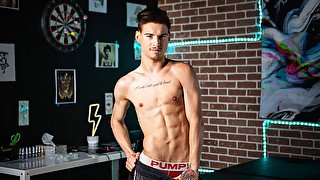 Hipster dude drilling ass in a passionate way