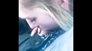 Quick Blowjob Waiting on Food in Drive Thru