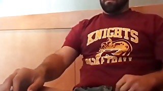 Bearded Bro Public Jerk Off In A Coffee Shop