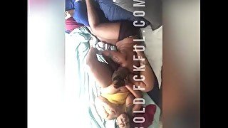 BBW Lesbian Cums by Stud Aerial View