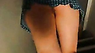 Upskirt video by one booty chick