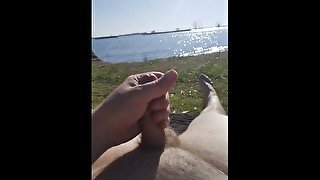 Jerking off outside