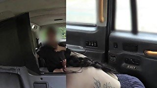 FakeTaxi Filthy tattooed British cock swallower loves fucking taxi drivers